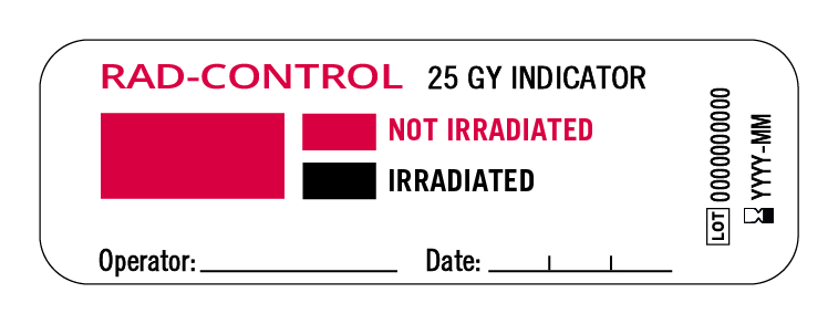 Indicator for verifying blood irradiation
